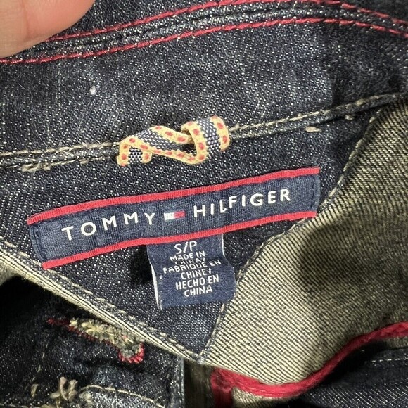 Tommy Hilfiger Women Dark Wash Denim Jean‎ Jackets Size S/P - Picture 7 of 14